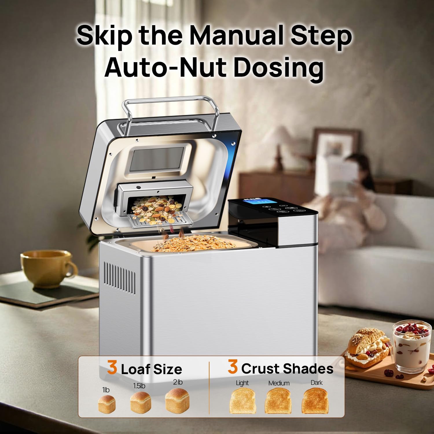 KBS Pro 2LB Stainless Steel Bread Maker