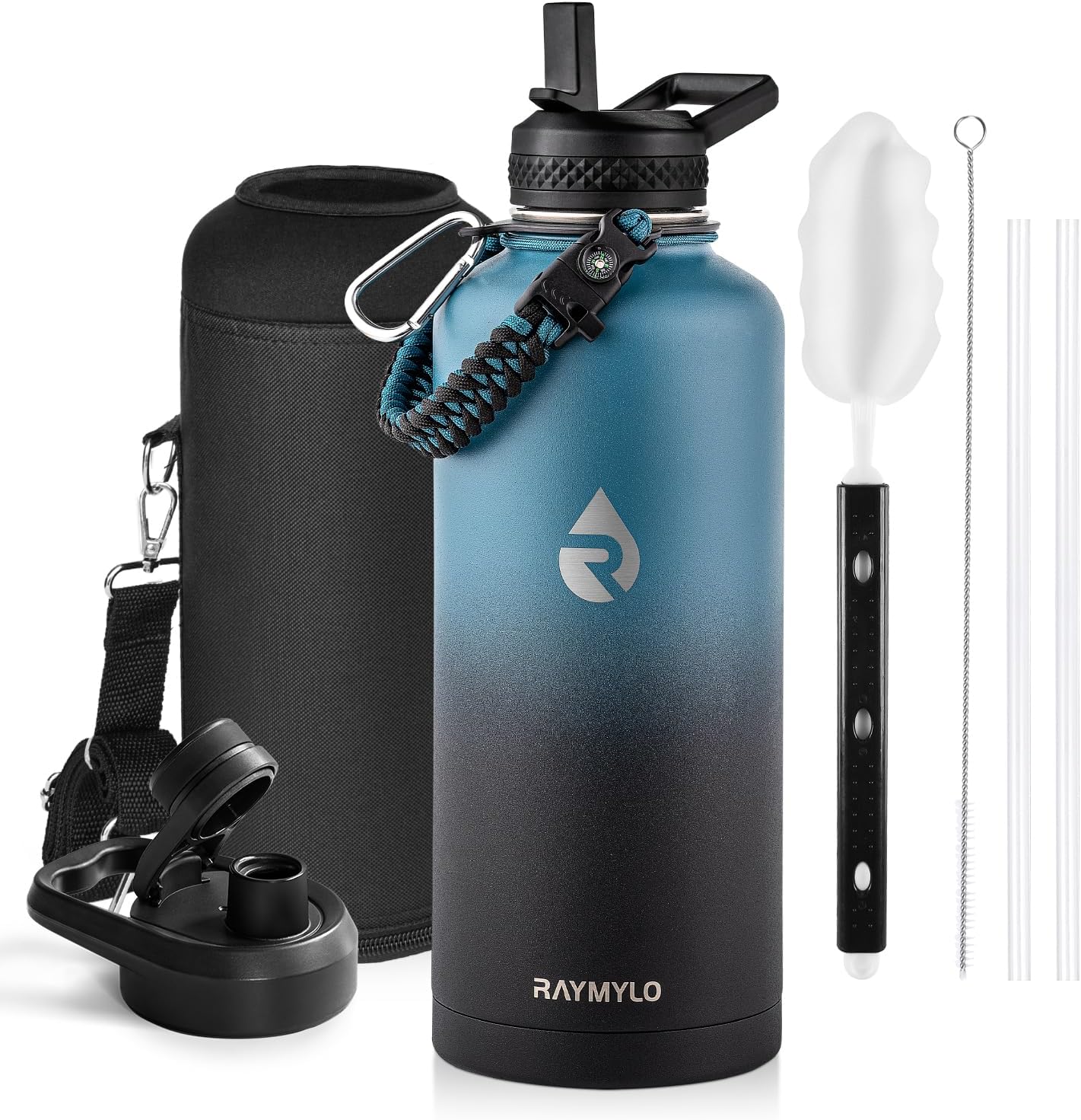 64oz Insulated Water Bottle Stainless Steel