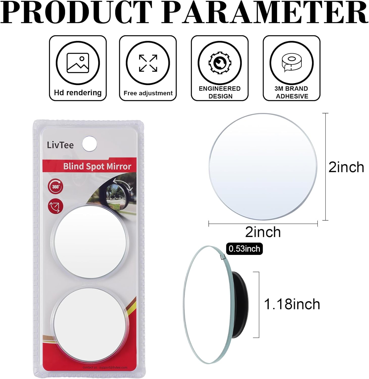 LivTee Blind Spot Mirrors – 2