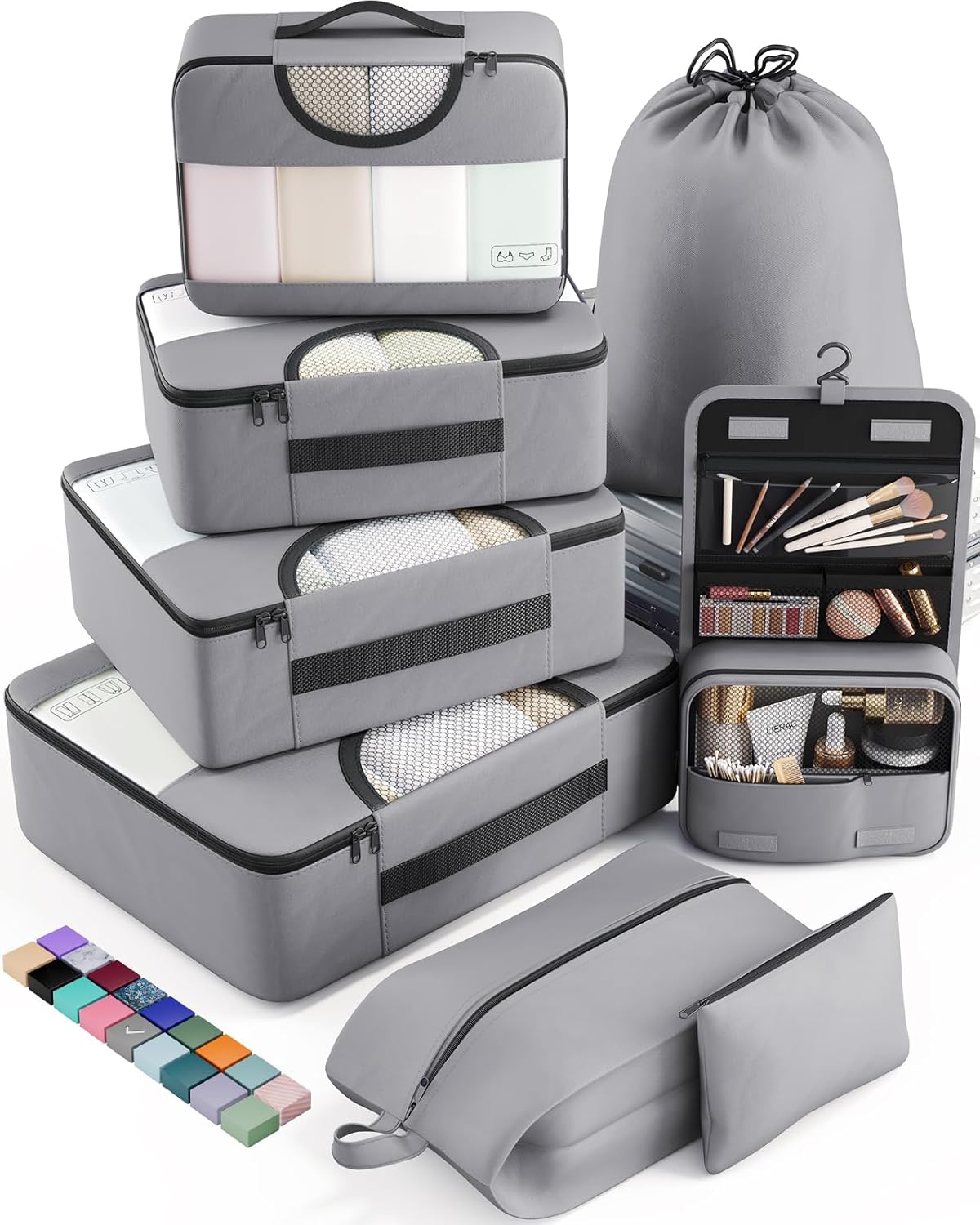 Veken Packing Cubes Set, Travel Luggage Organizers