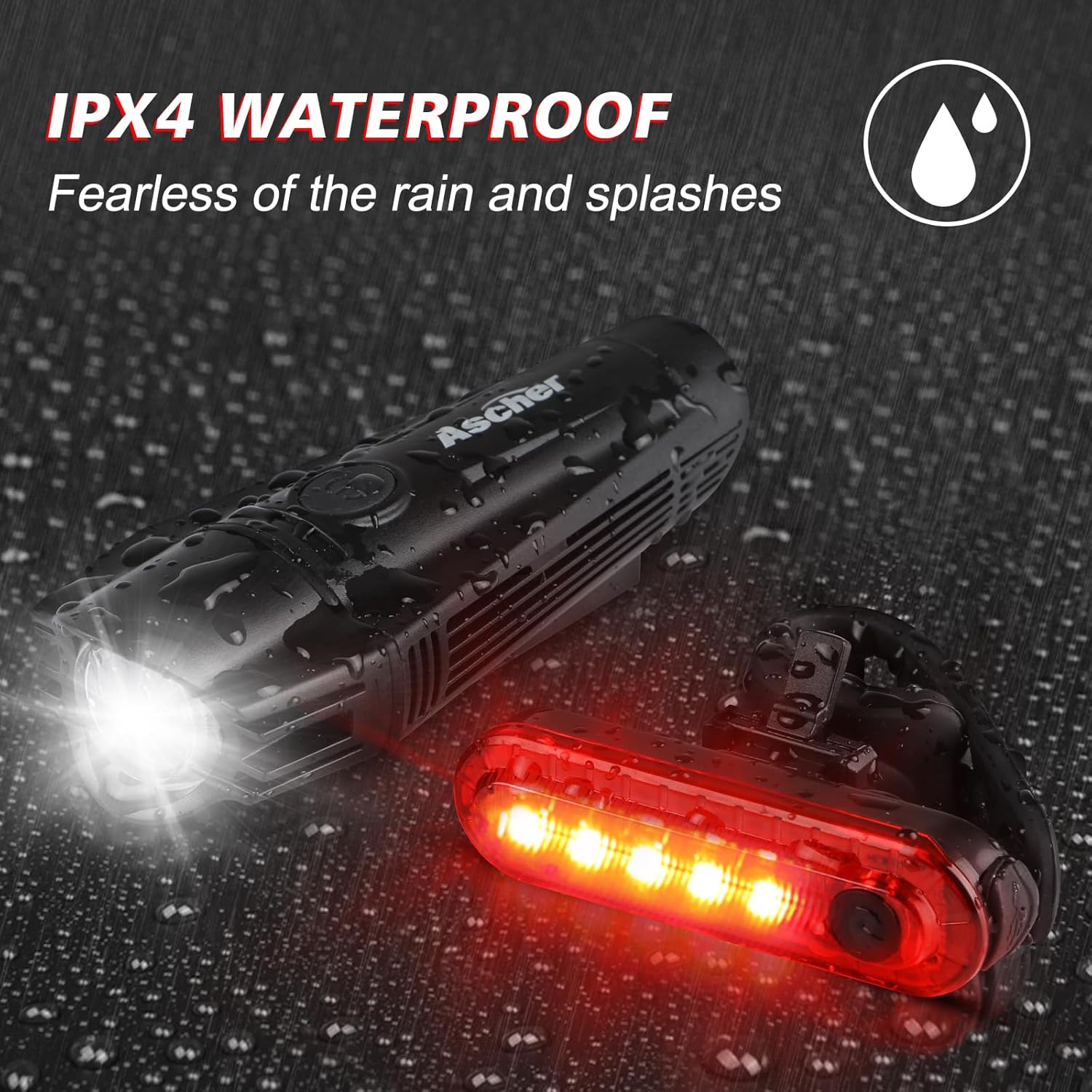 Ascher Ultra Bright Bike Light