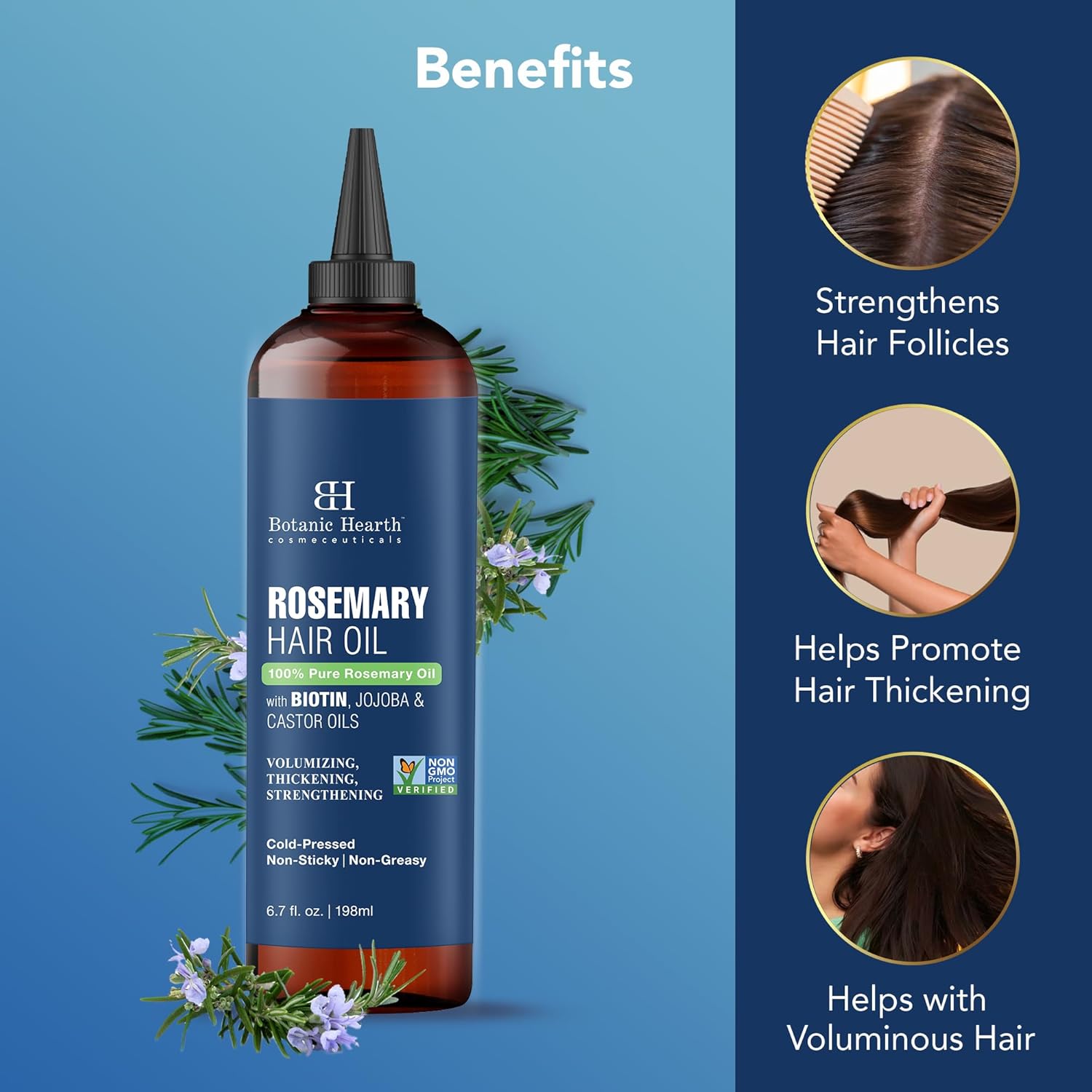 Botanic Hearth Rosemary Hair Oil – 100% Pure