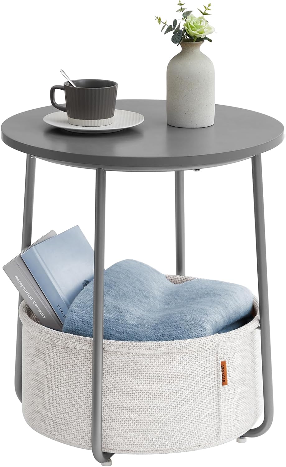 VASAGLE LILEA Collection Small Round Side End Table