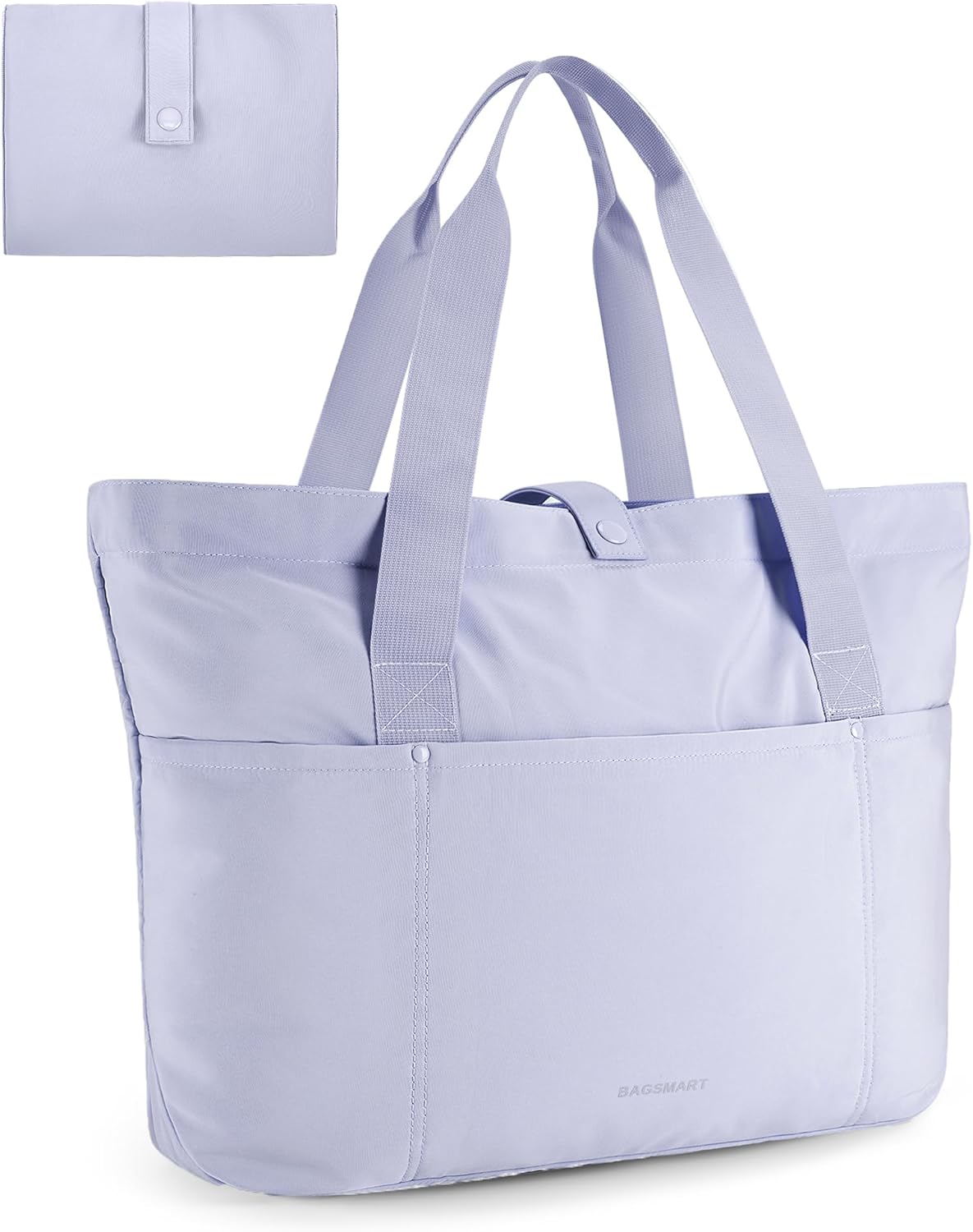 BAGSMART Foldable Tote Bag for Women – Large Travel & Work Handbag