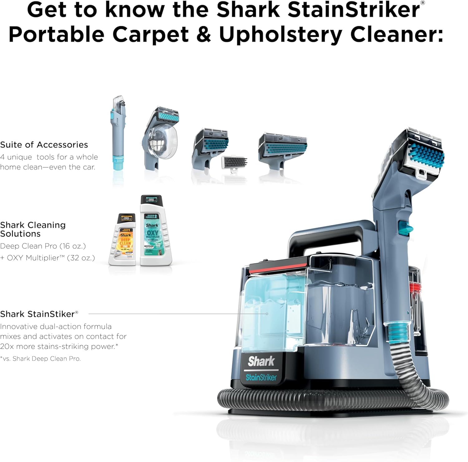 Shark StainStriker Portable Carpet Cleaner