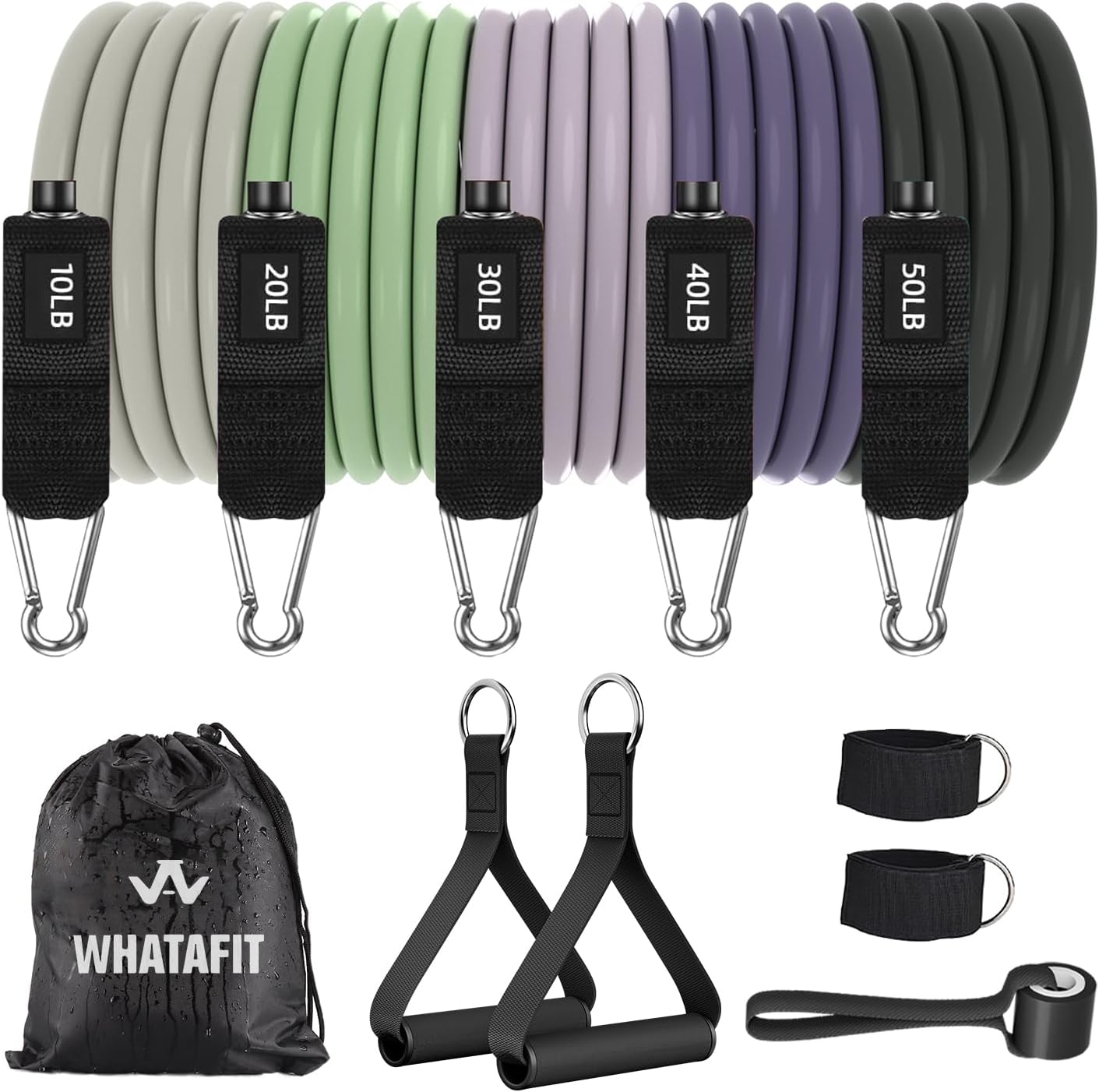 Exercise Bands with Handles for Home Gym