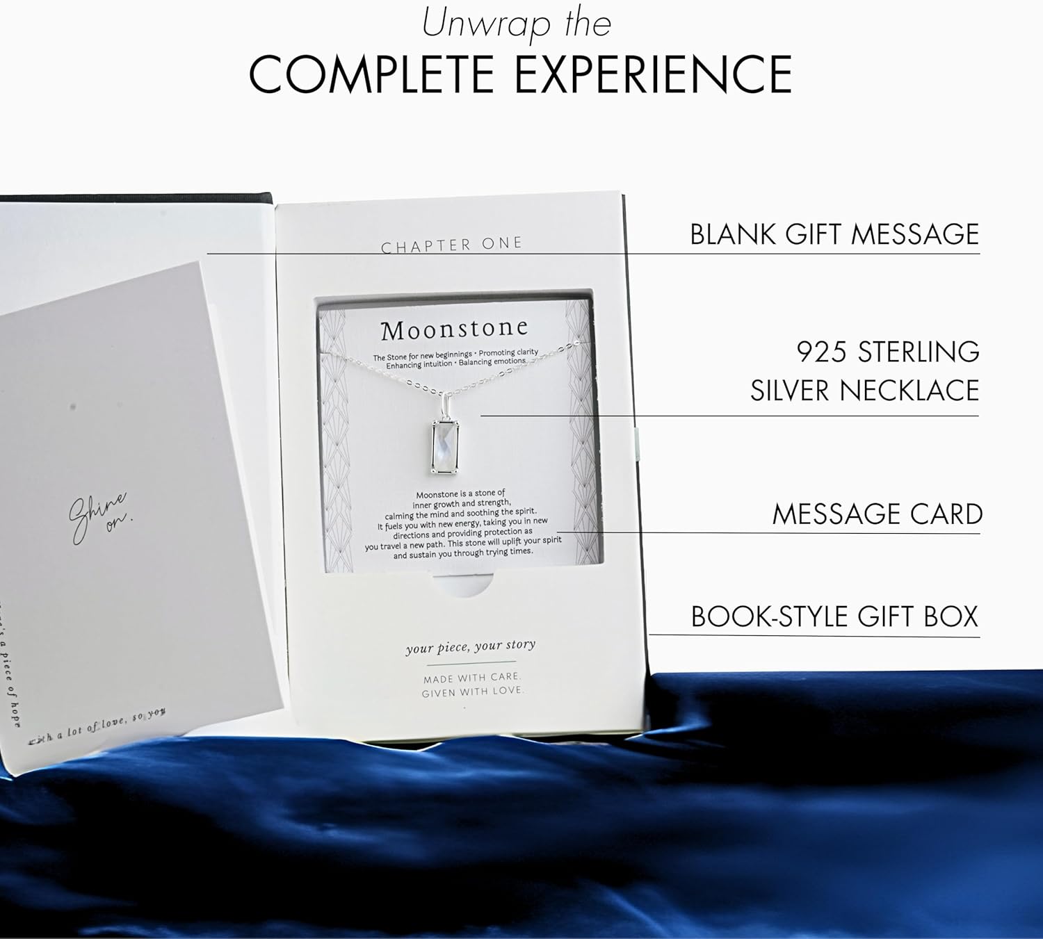 HOPE LOVE SHINE New Beginnings Rainbow Moonstone