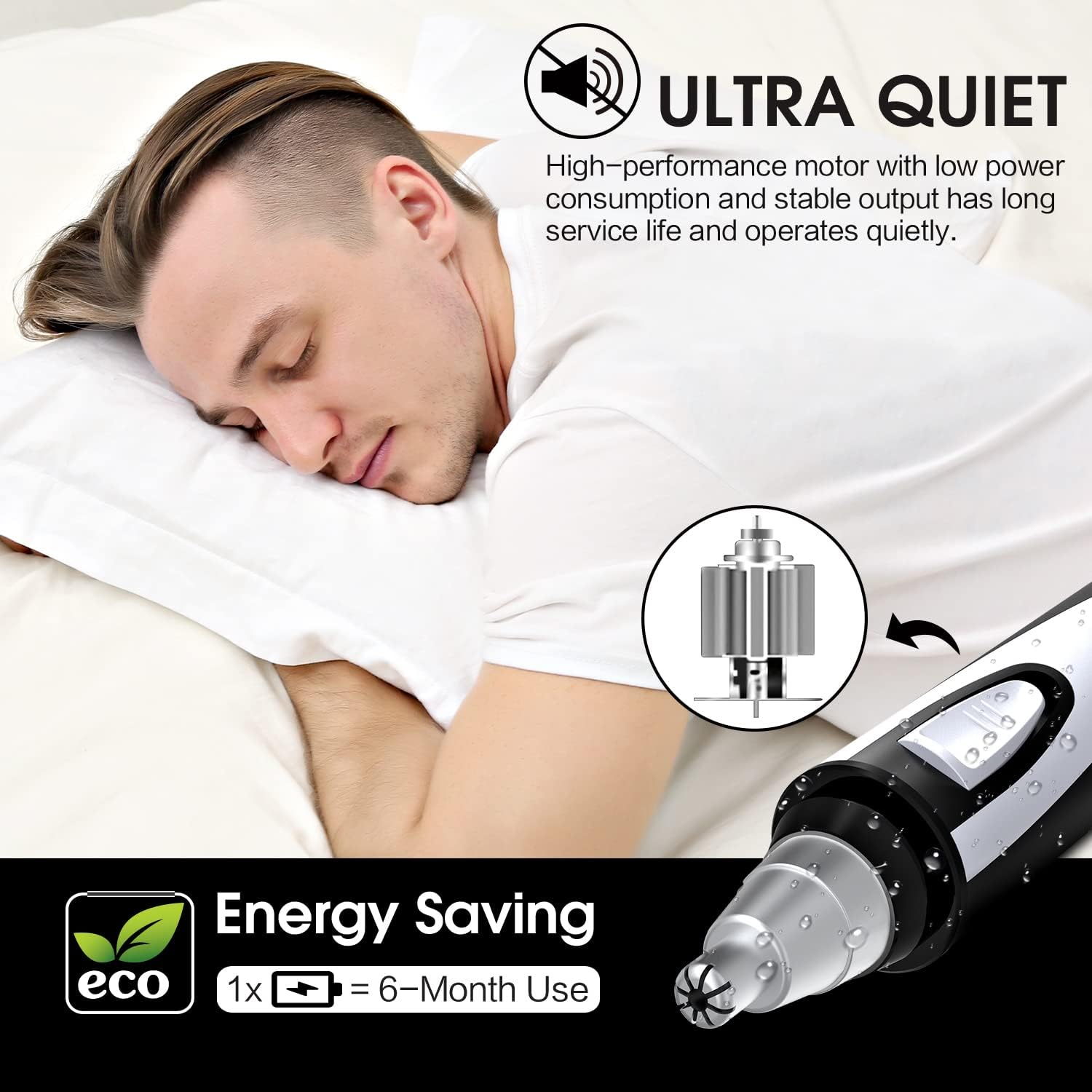 Ear & Nose Hair Trimmer, Painless Waterproof