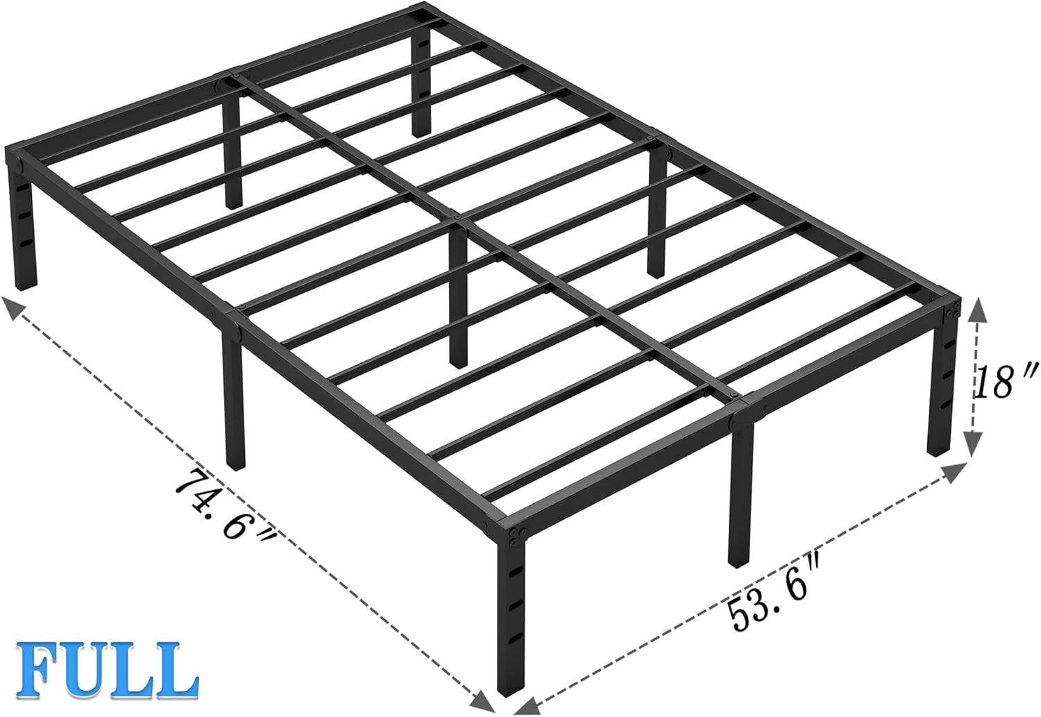 Metal Bed Frame Full Size Bed Frame with Storage Space