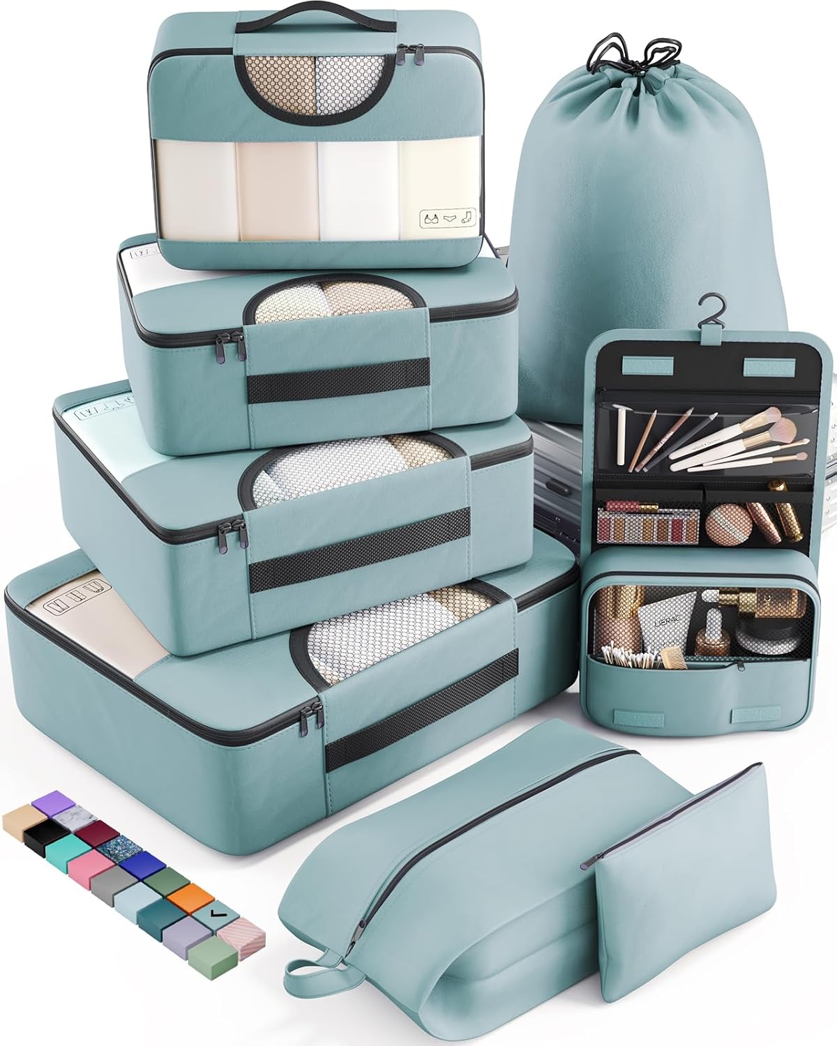 Veken Packing Cubes Set, Travel Luggage Organizers