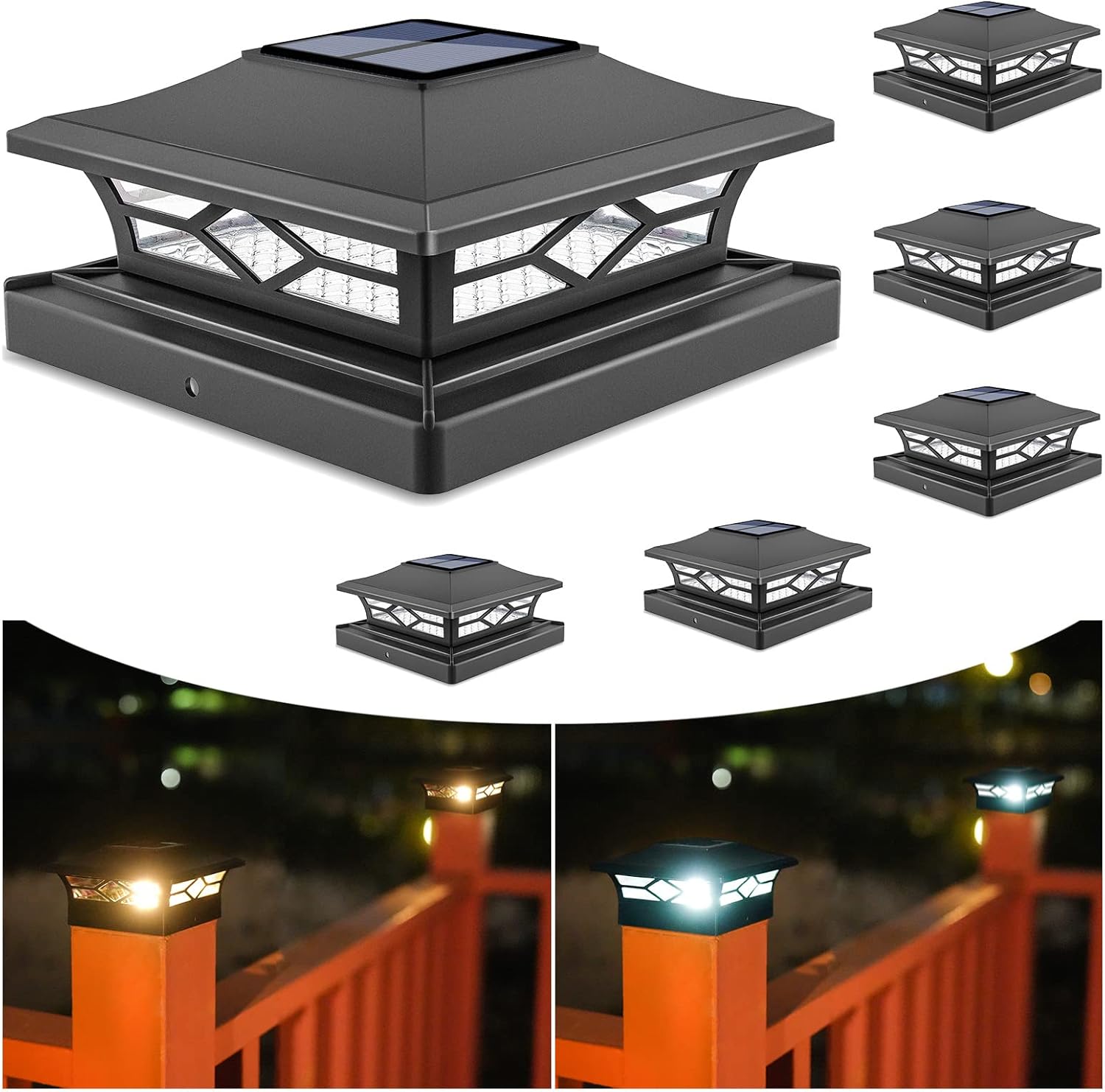 VOLISUN Solar Post Cap Lights for Dock Fence