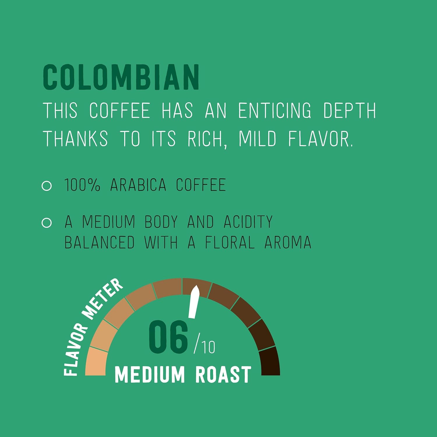 Happy Belly Medium Roast Colombian Coffee Pods
