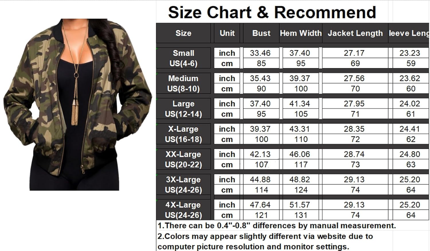 Women’s Lightweight Casual Bomber Jacket