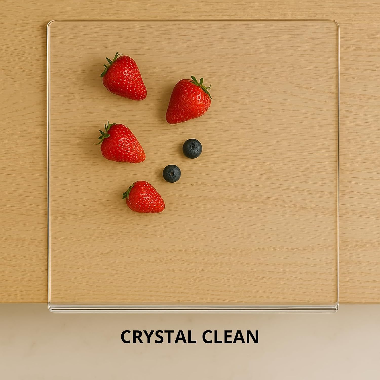 Acrylic Cutting Board with Counter Lip