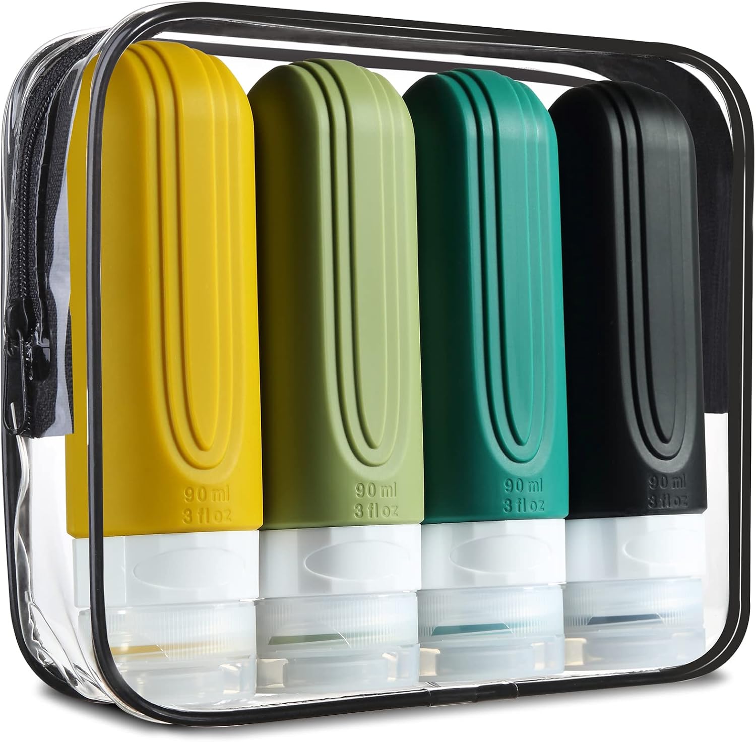 TSA Approved 3oz Leak-Proof Travel Bottles