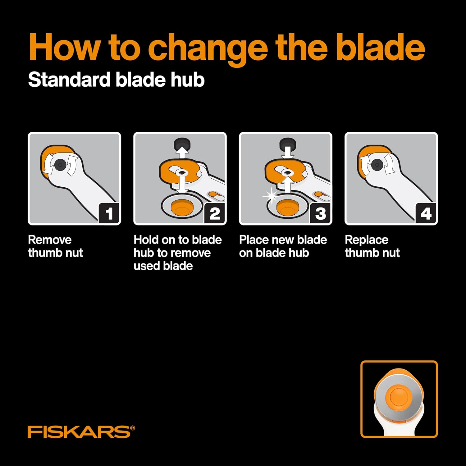 Fiskars 45mm Rotary Fabric Cutter