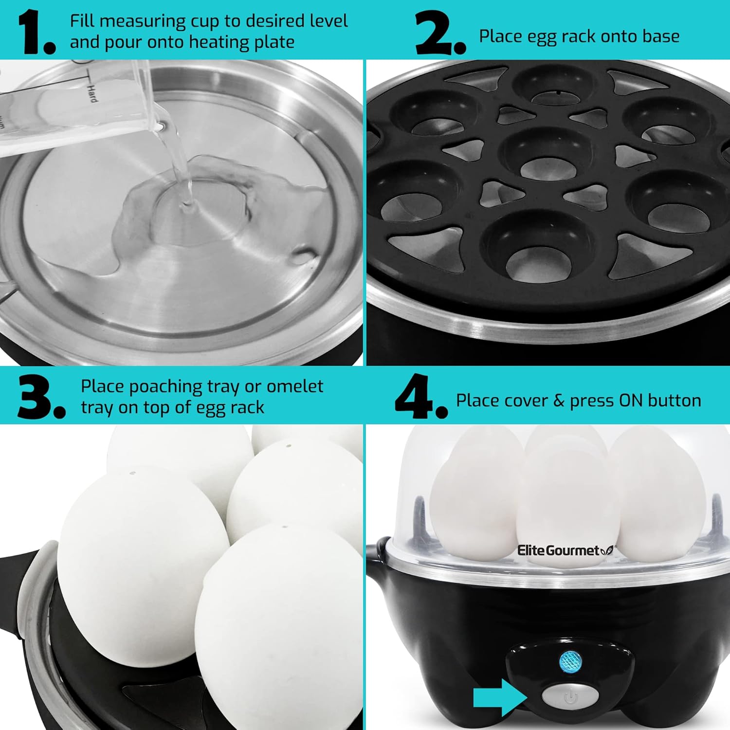 Elite Gourmet Rapid Egg Cooker
