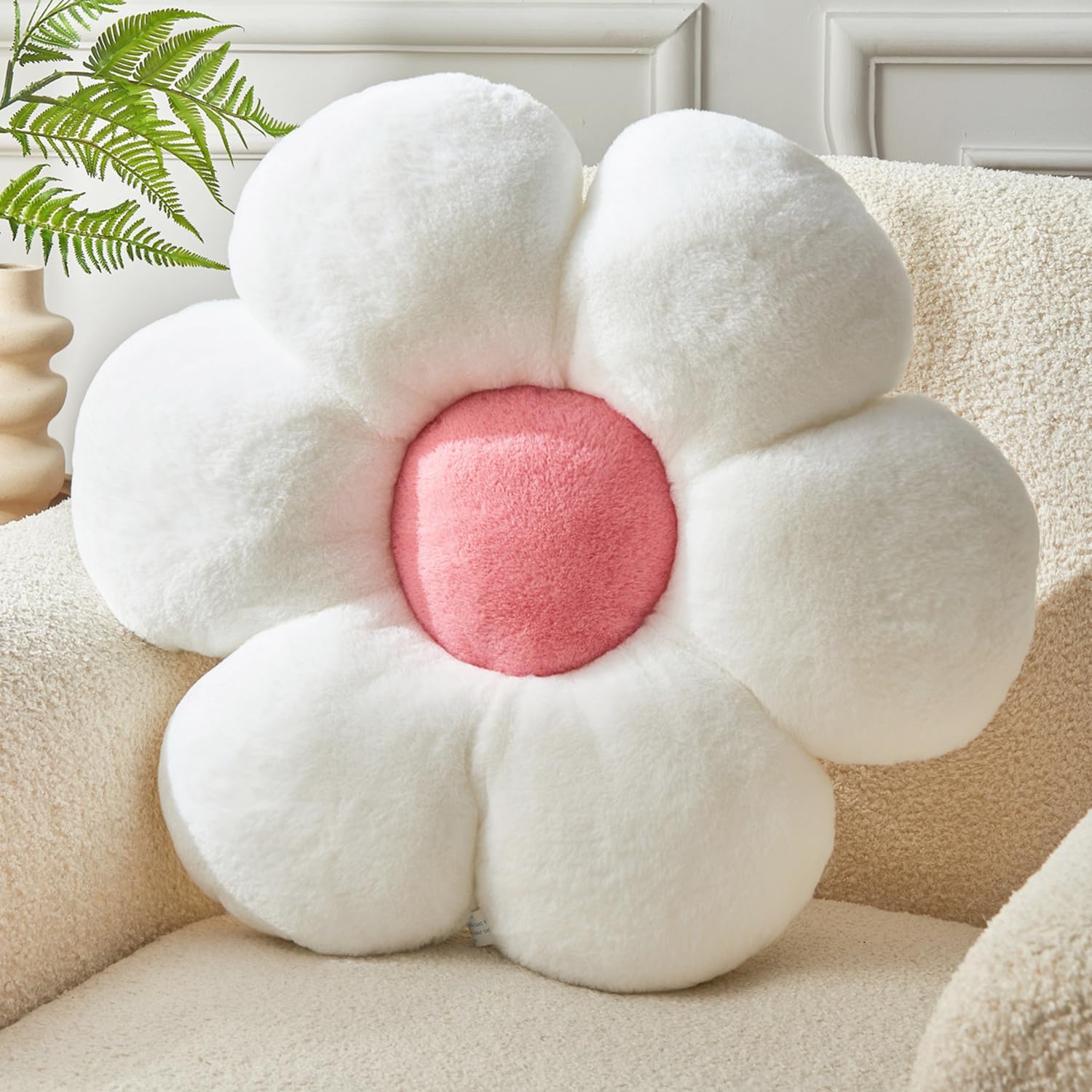 Pink Flower Pillow Flower Shaped