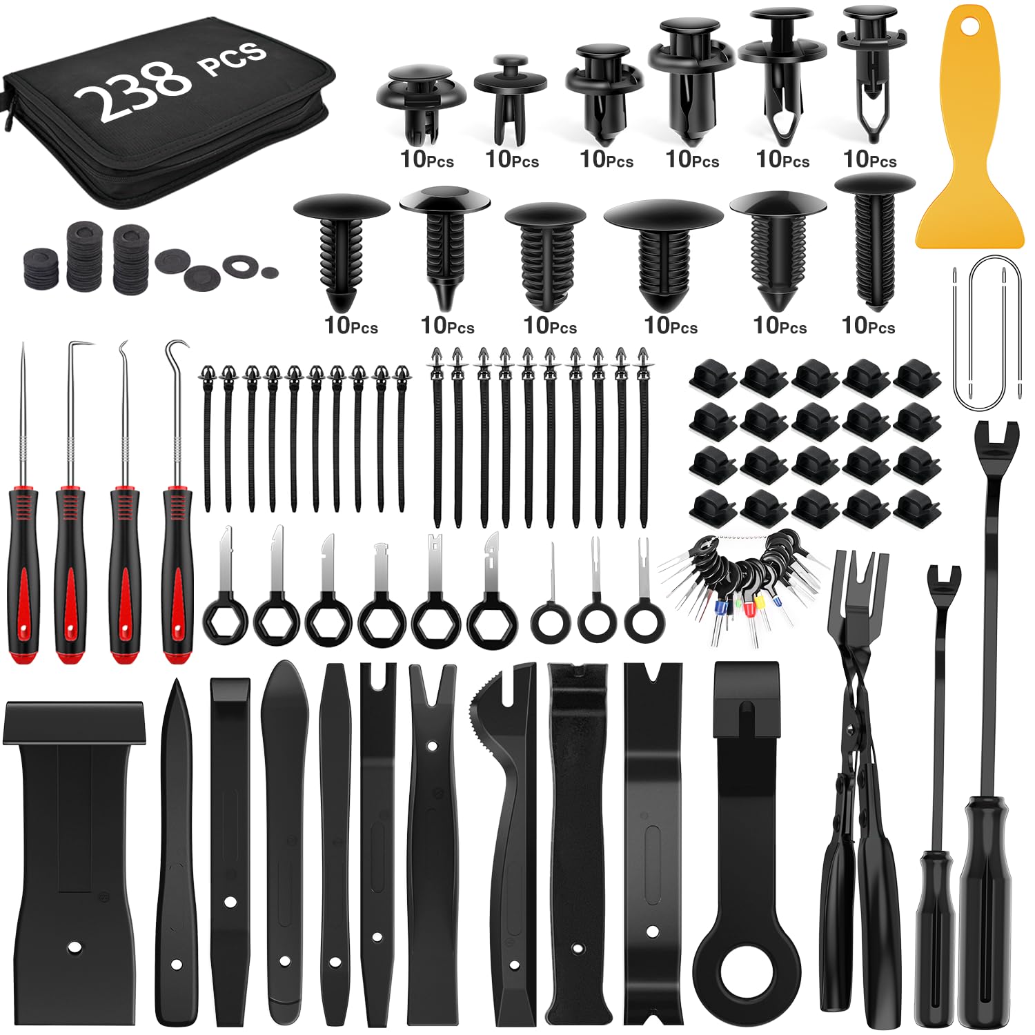 GOOACC 240PCS Car Retainer Clips Set