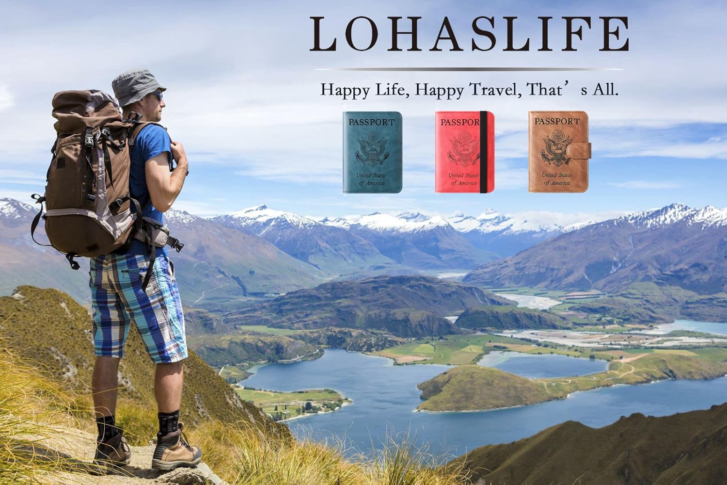 Airtag Passport Holder Cover Wallet Travel Essentials Leather