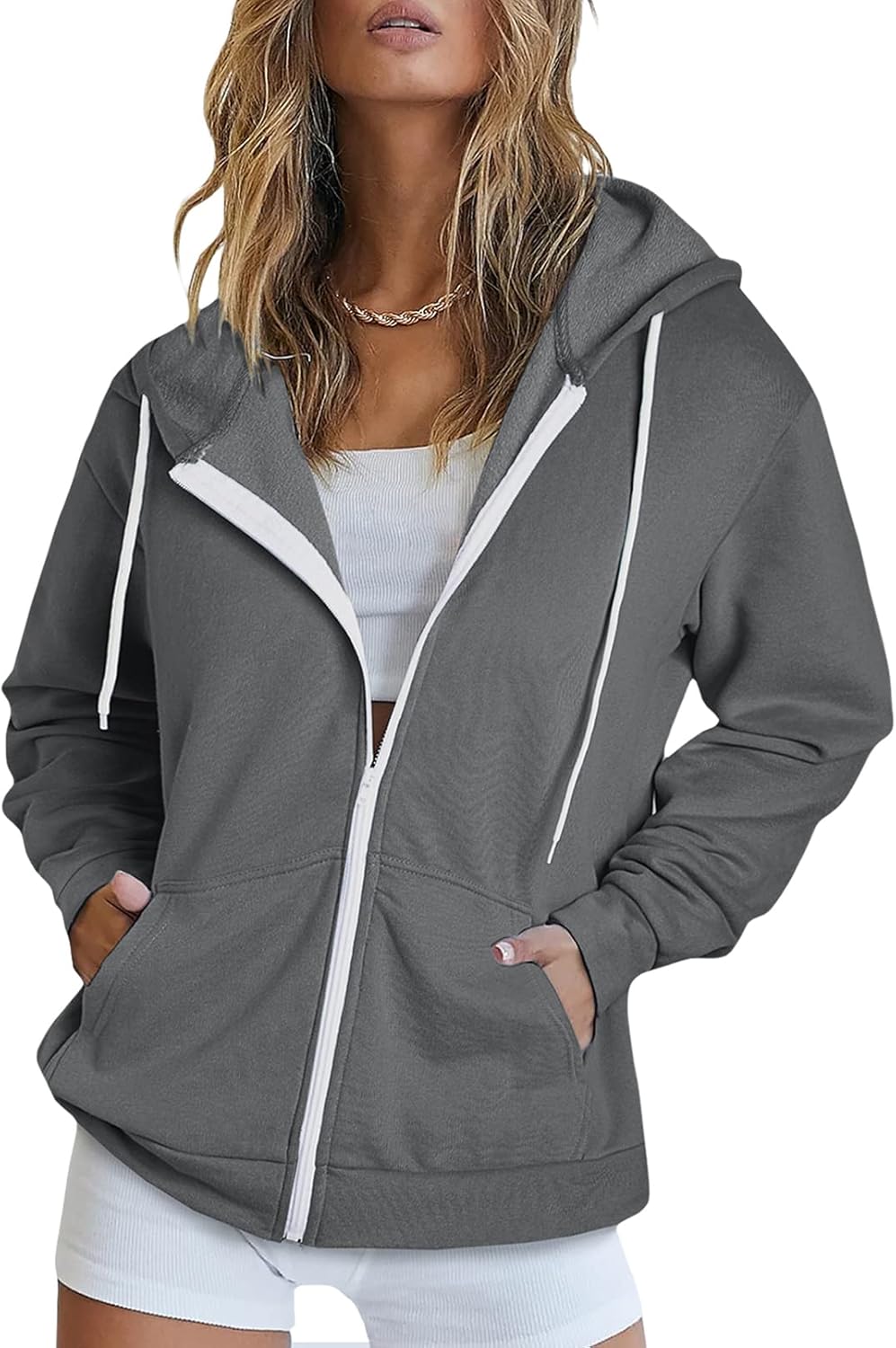 Dokotoo Women's Full Zip Up Hoodie for Women