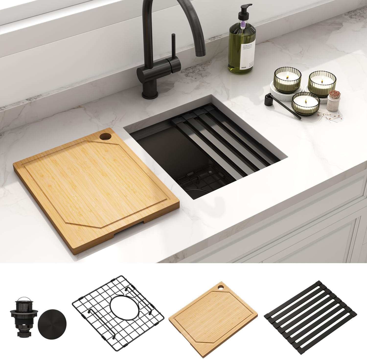 Modern Undermount Gold Sink for Kitchens