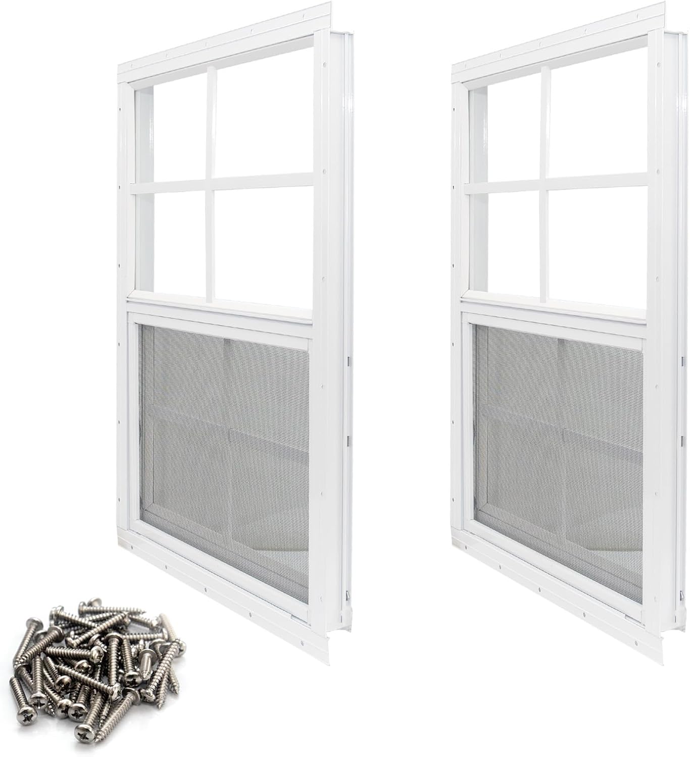 NeatiEase 2 Pack Shed Window Flush Mount