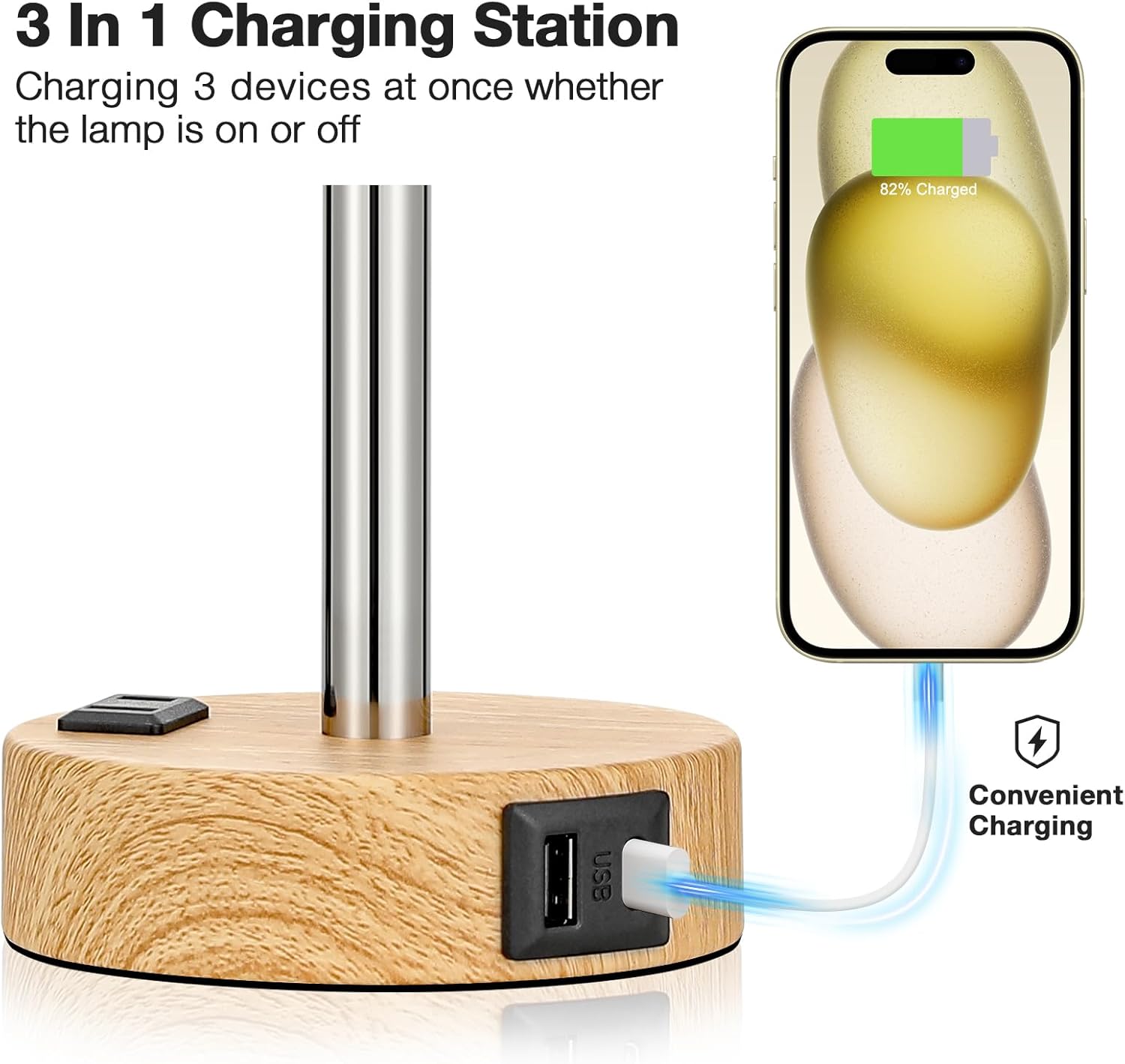 Bedside Touch Lamp 3-Way Dimmable