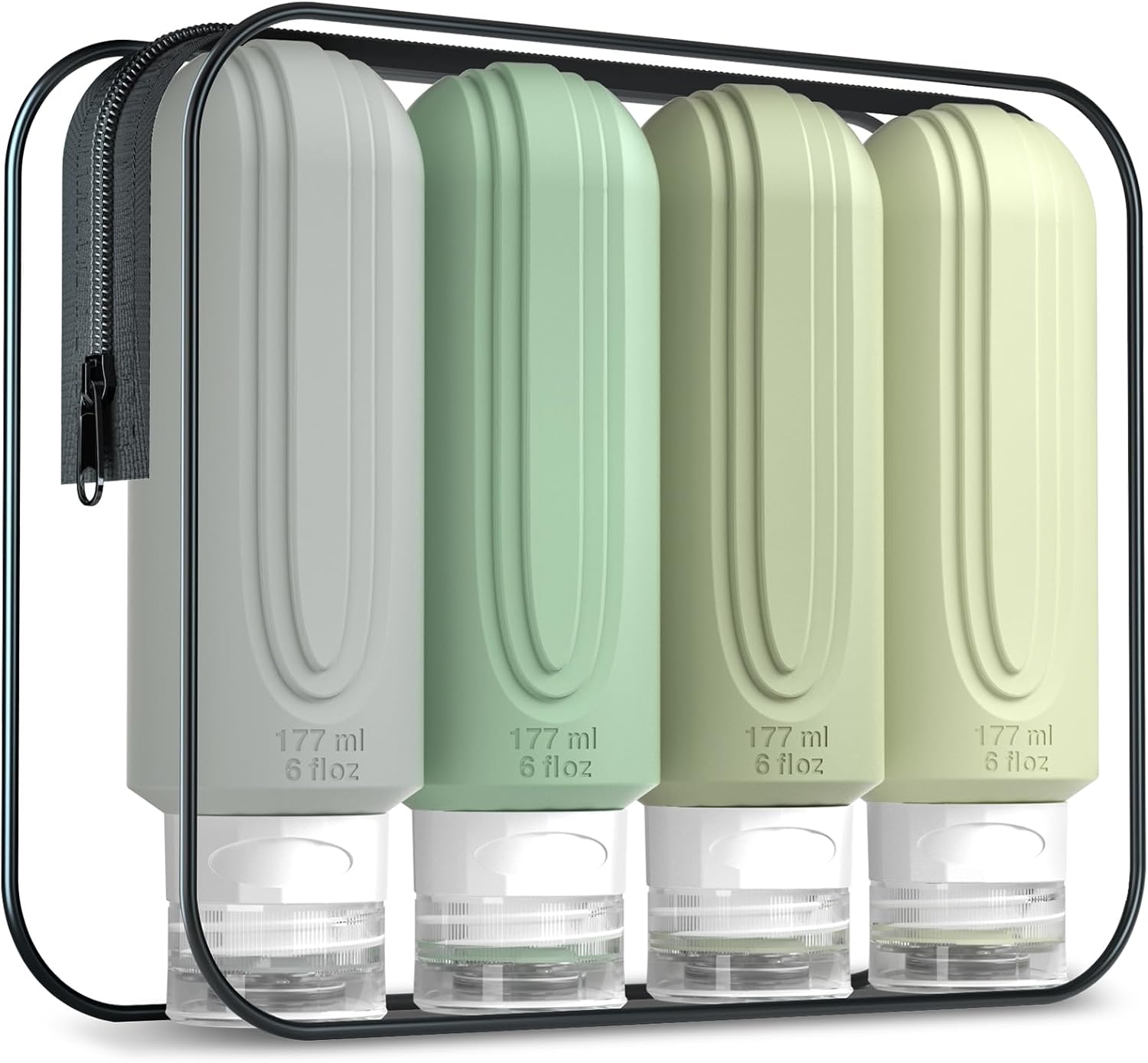 TSA Approved 3oz Leak-Proof Travel Bottles