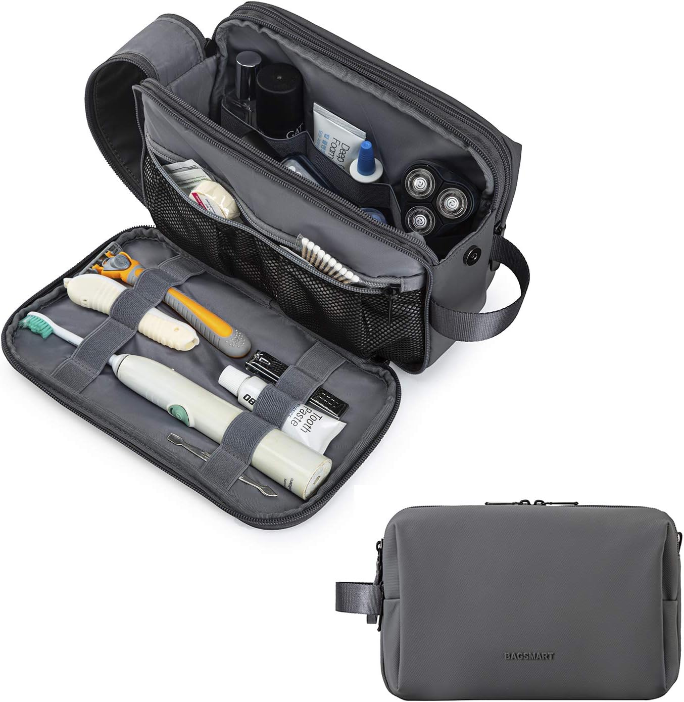 BAGSMART Men’s Toiletry Bag Travel Dopp Kit