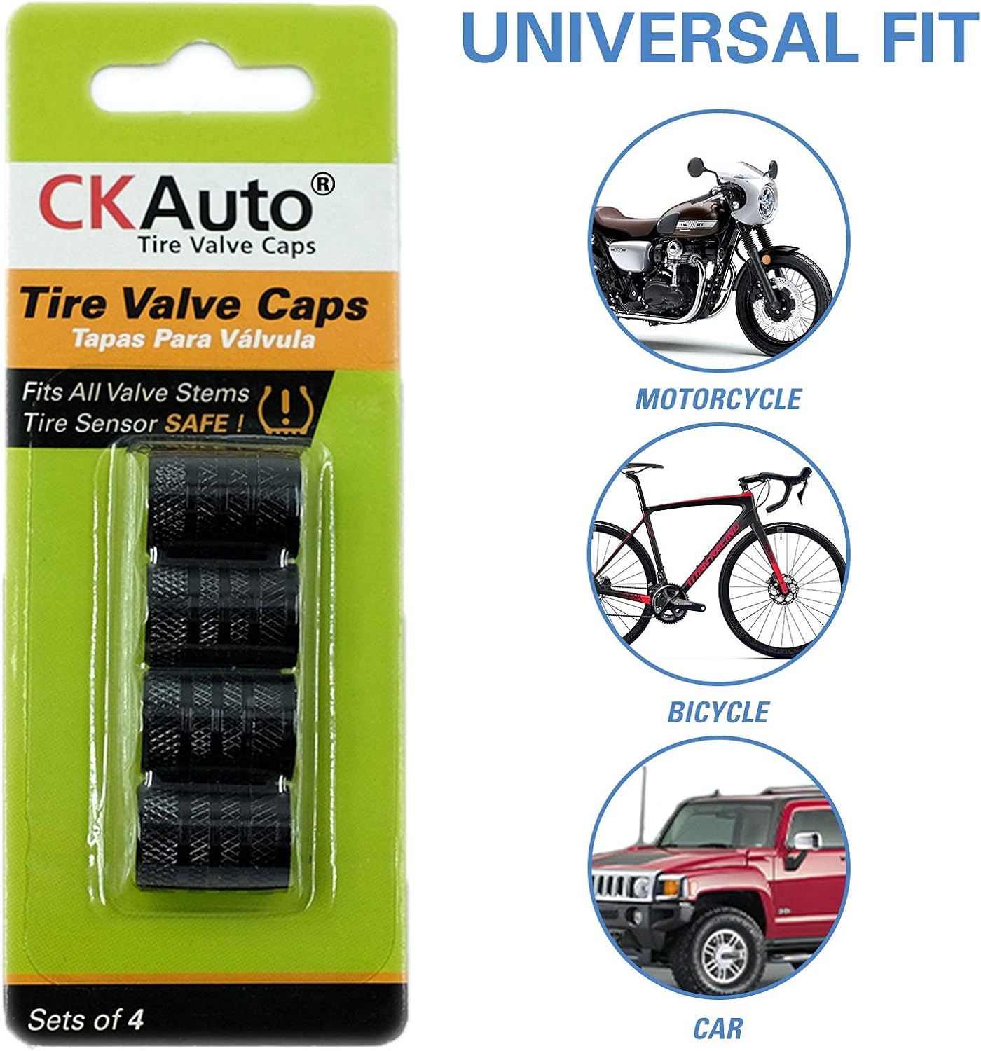 CKAuto Tire Valve Stem Caps
