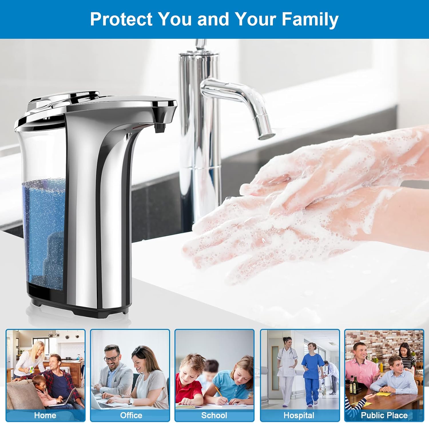 Automatic Touchless Soap Dispenser with Infrared Sensor