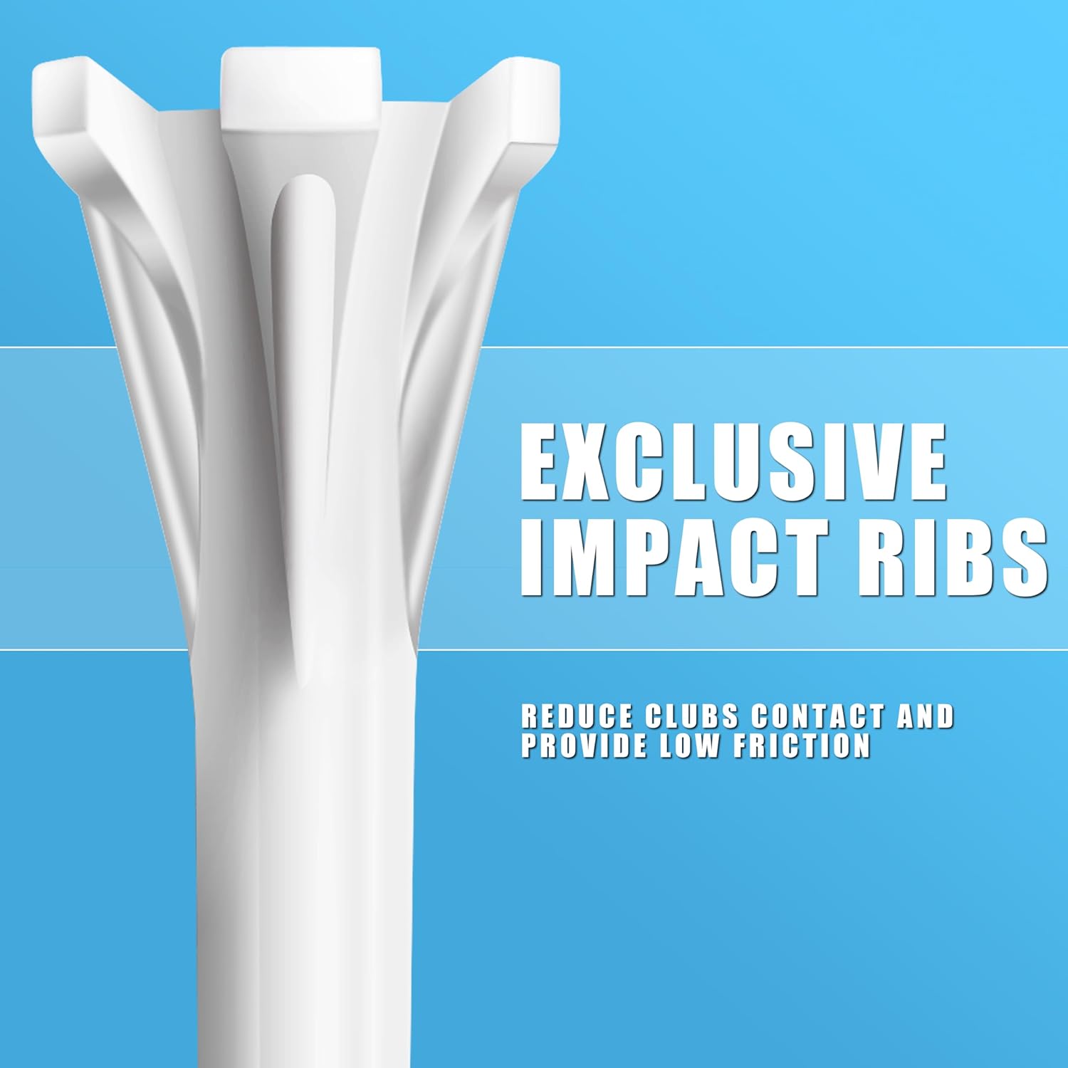 CHAMPKEY Advanced 5-Prong Plastic Golf Tees