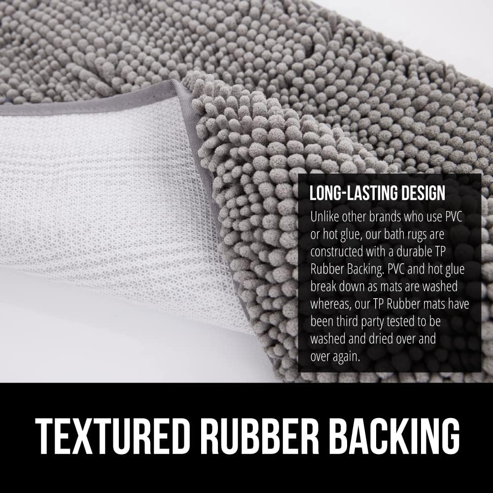 GORILLA GRIP Chenille Bath Rug