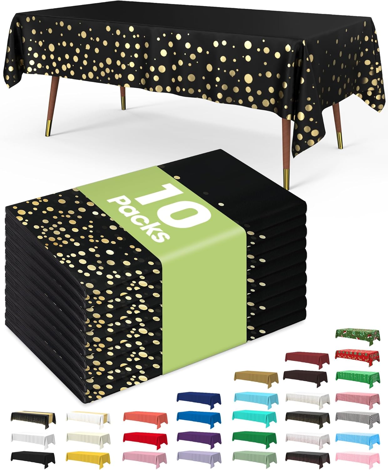 Pureegg Disposable Plastic Tablecloths
