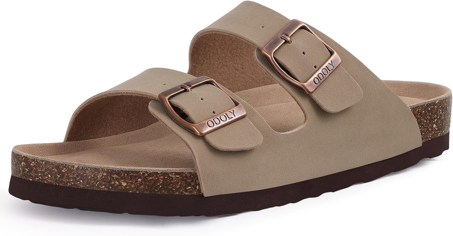 Unisex Cork Footbed Sandals – Arch Support