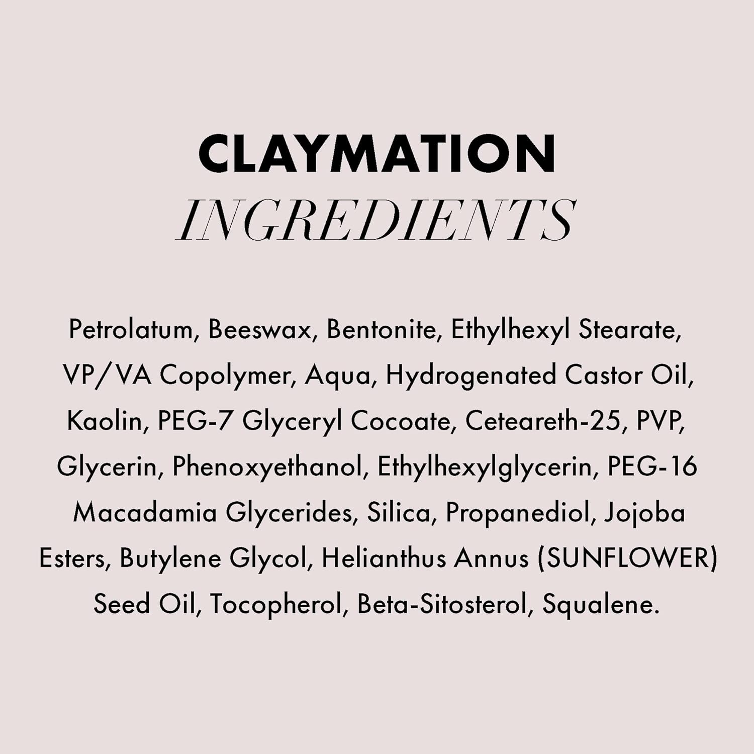 Hanz de Fuko Claymation Hair Styling Clay