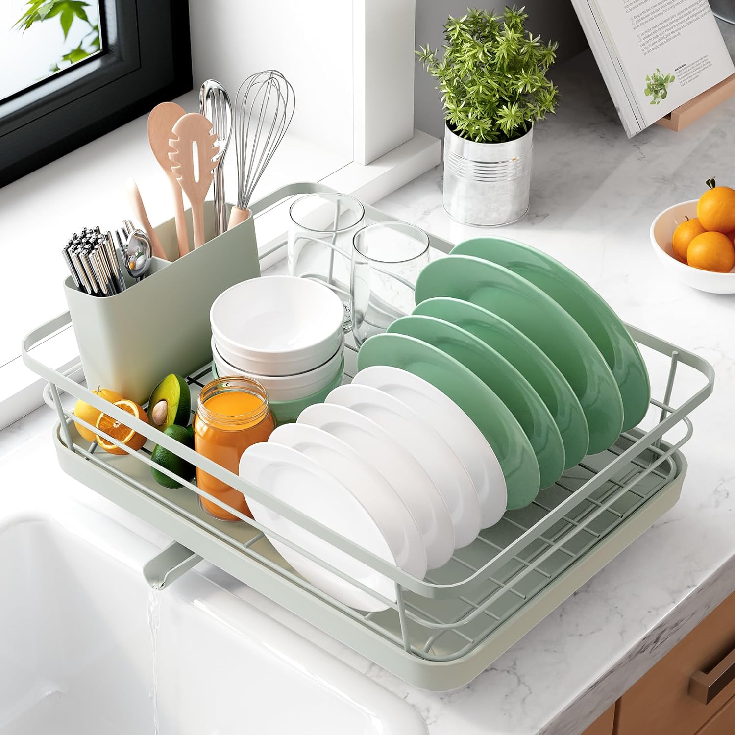 Kitsure Dish Drying Rack for Kitchen Counter