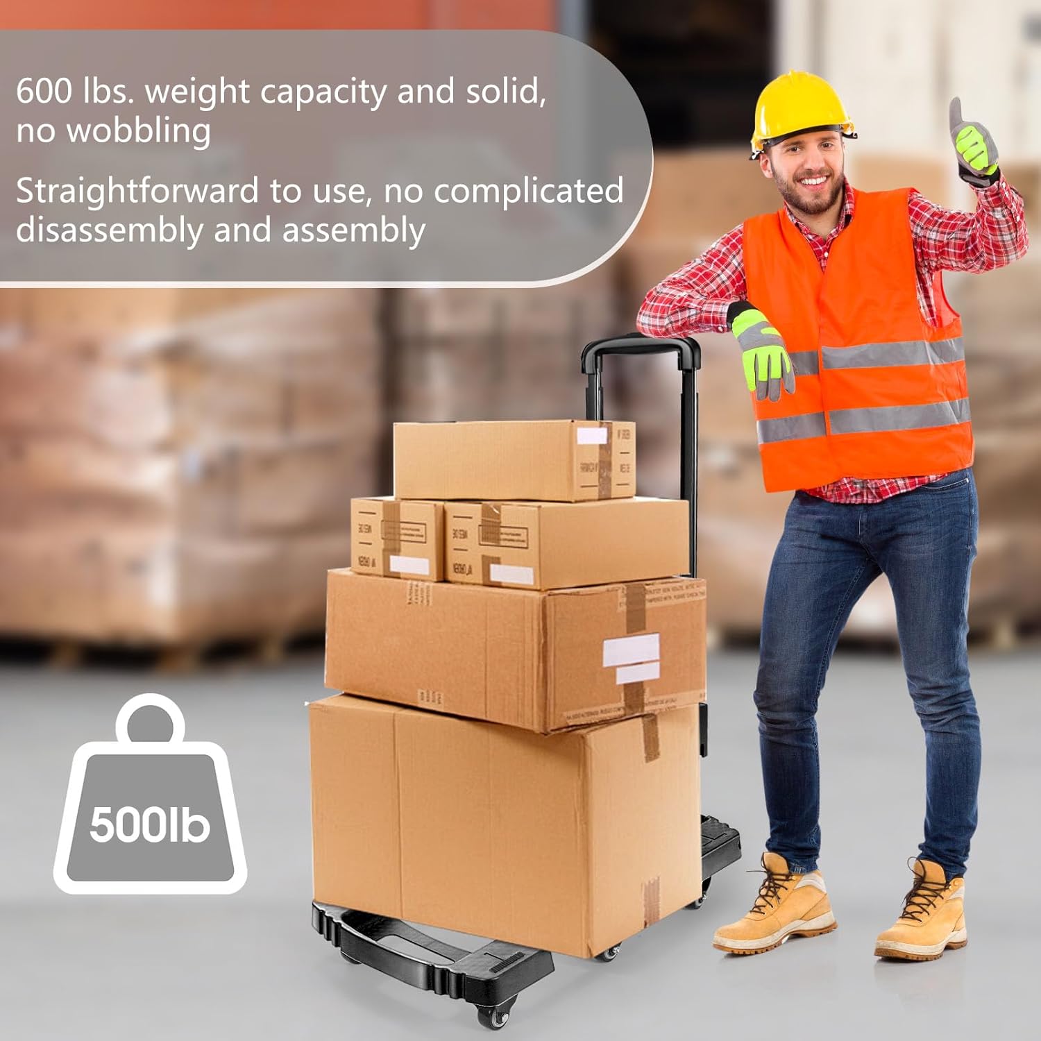 Folding Hand Truck – Heavy Duty