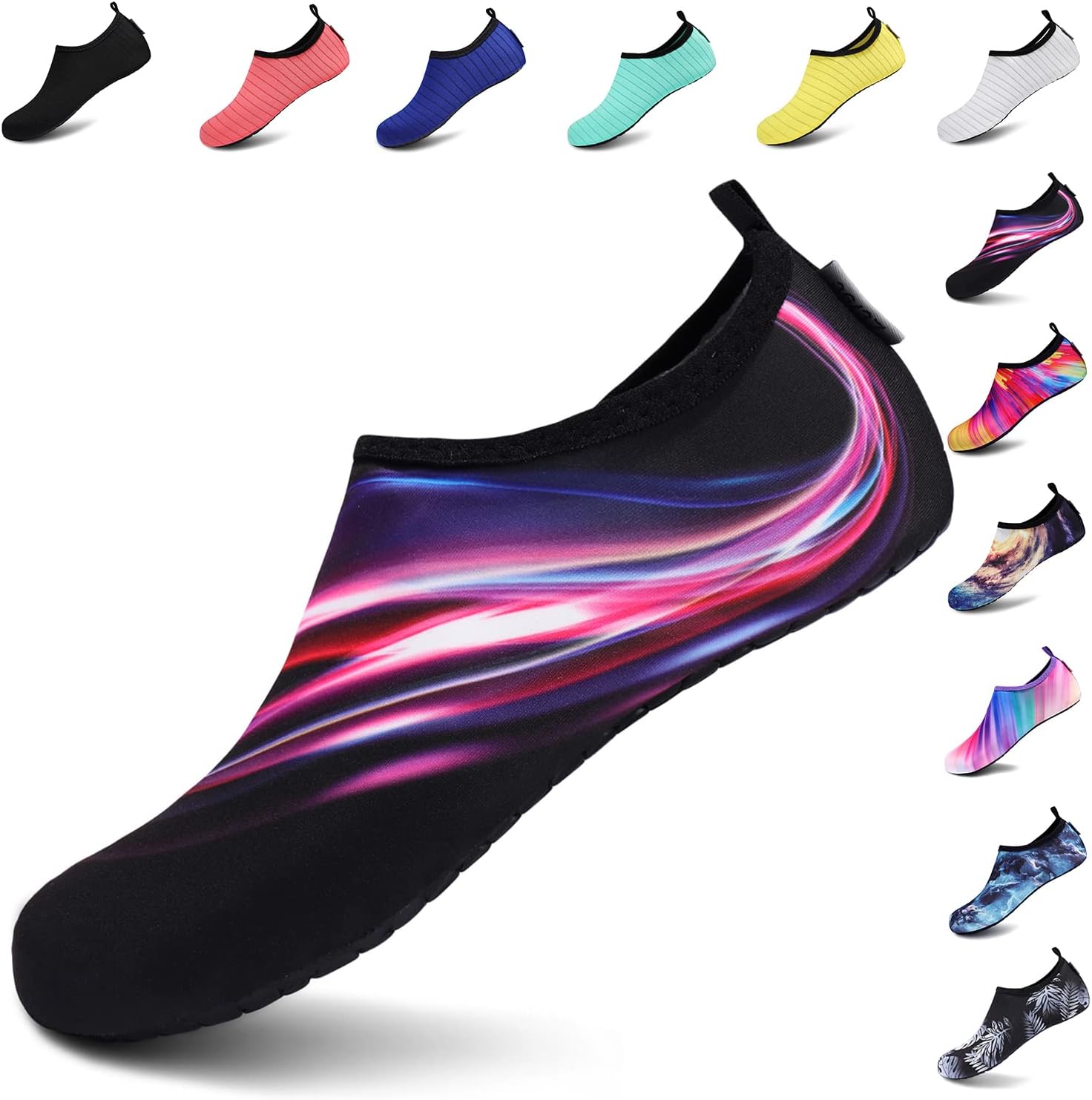 VIFUUR Water Shoes – Barefoot Quick-Dry Aqua Socks