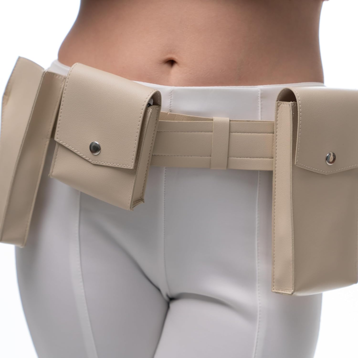 Adjustable Belt with Pockets Holster for Womens