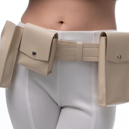 Adjustable Belt with Pockets Holster for Womens