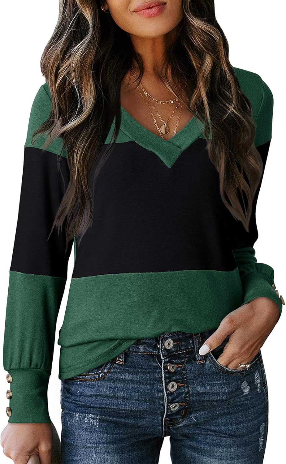 Dokotoo Long Sleeve Shirts for Women Fall Outfits
