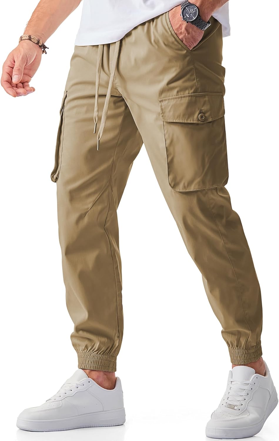 JMIERR Men's Casual Cargo Joggers Pants