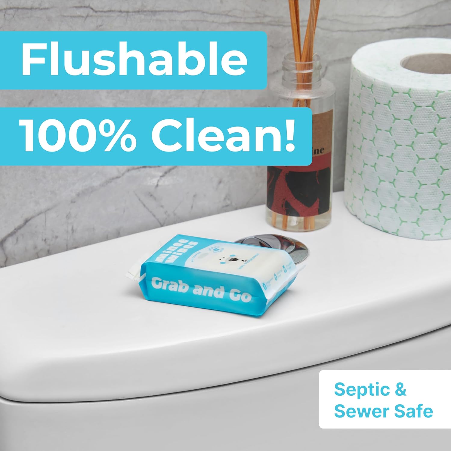 Impossibly Compact Travel Flushable Wipes