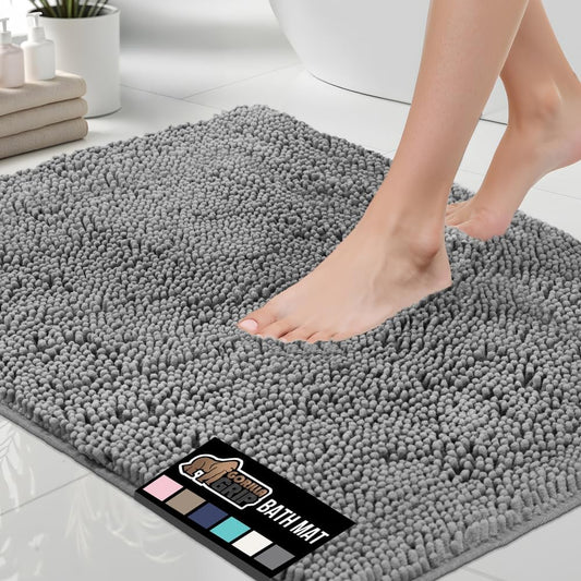 GORILLA GRIP Chenille Bath Rug
