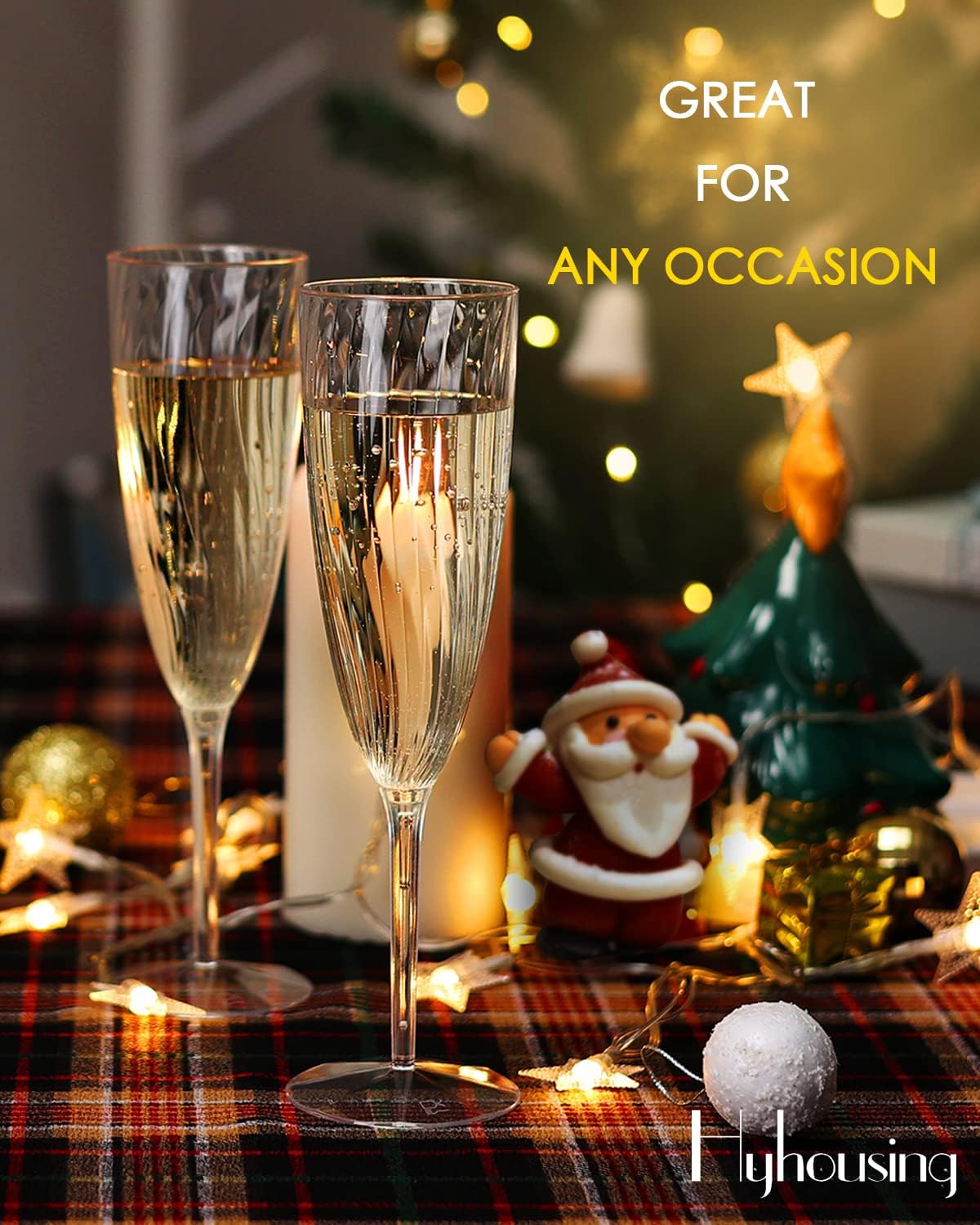 New Year Party Champagne Glasses Set