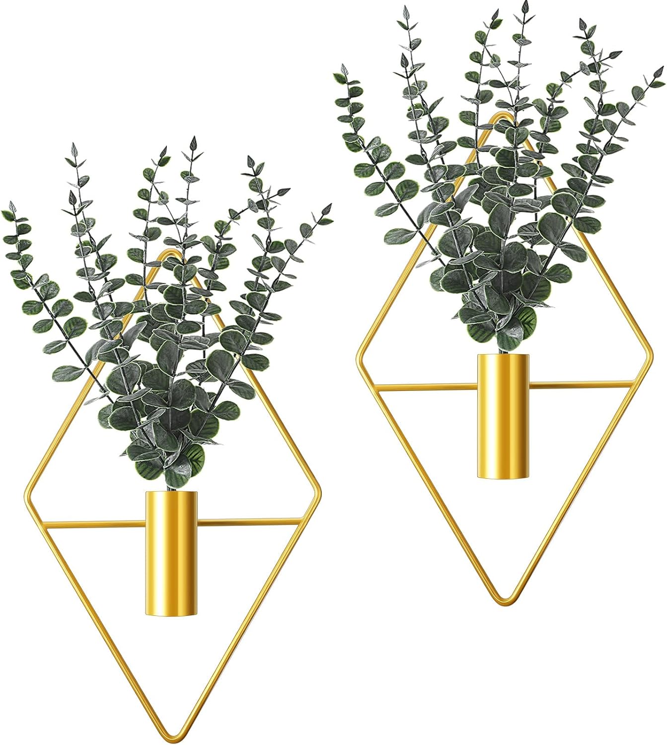 Jexine Hanging Planters with Artificial Eucalyptus