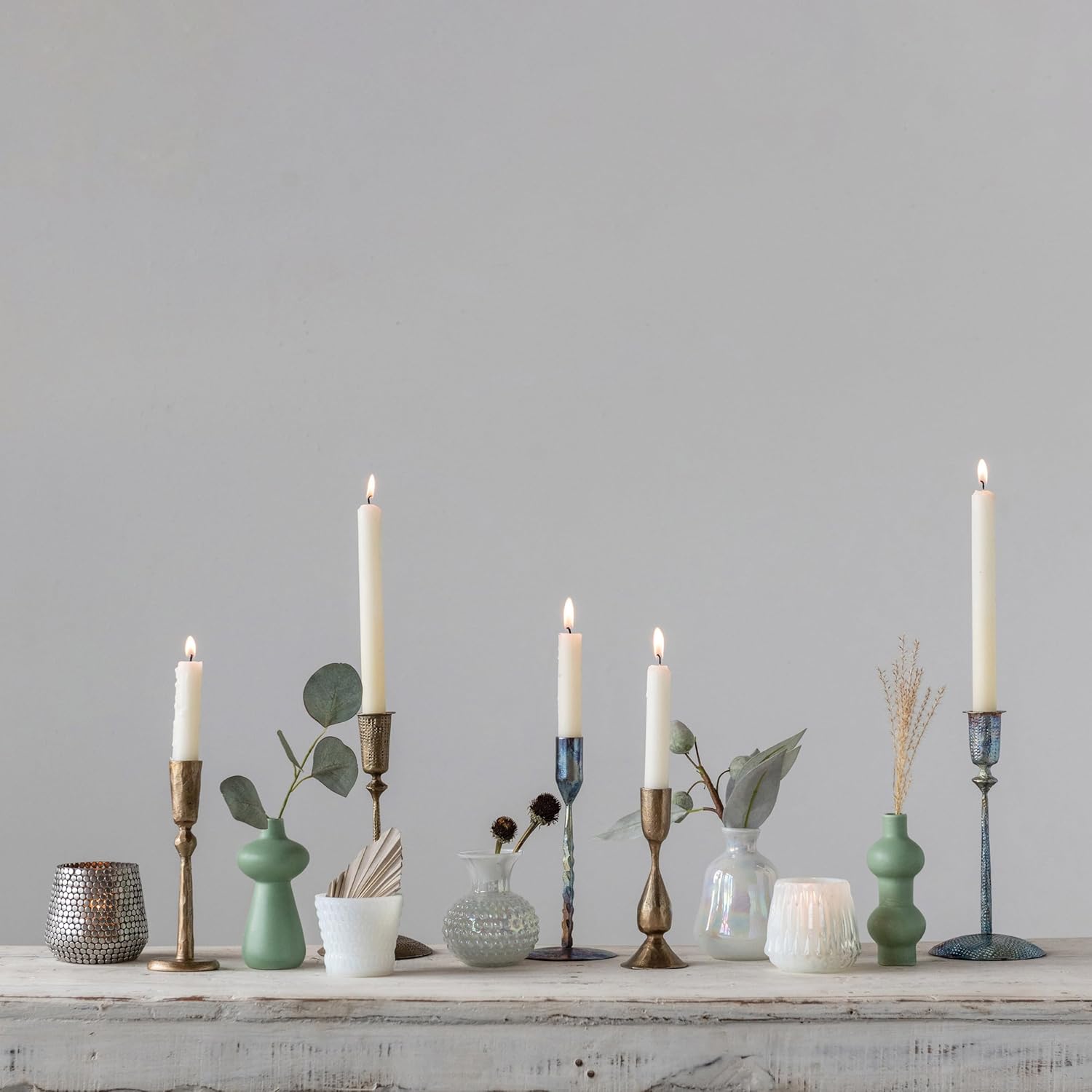 Creative Co-Op Hand-Forged Metal Taper Candle Holder