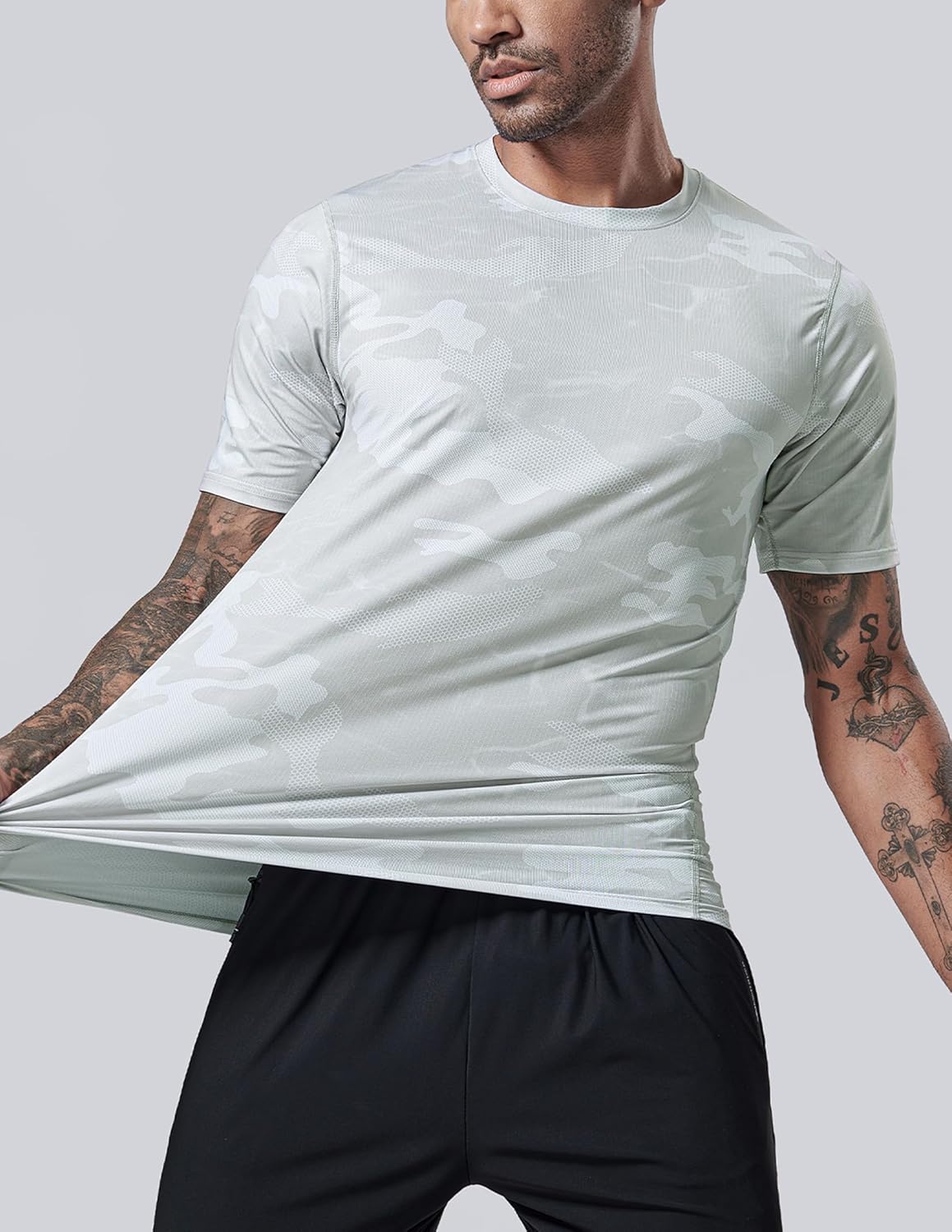 Men’s Active Quick Dry Crew Neck T Shirts